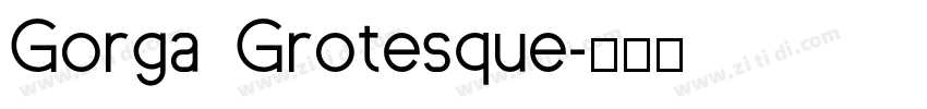 Gorga Grotesque字体转换